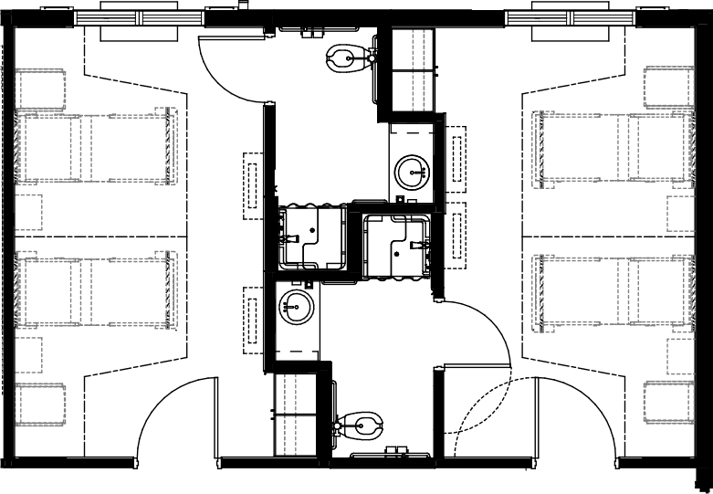 Family Housing With Rural Half -Close DWG Section for AutoCAD • Designs CAD